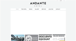 Desktop Screenshot of andantehotel.com